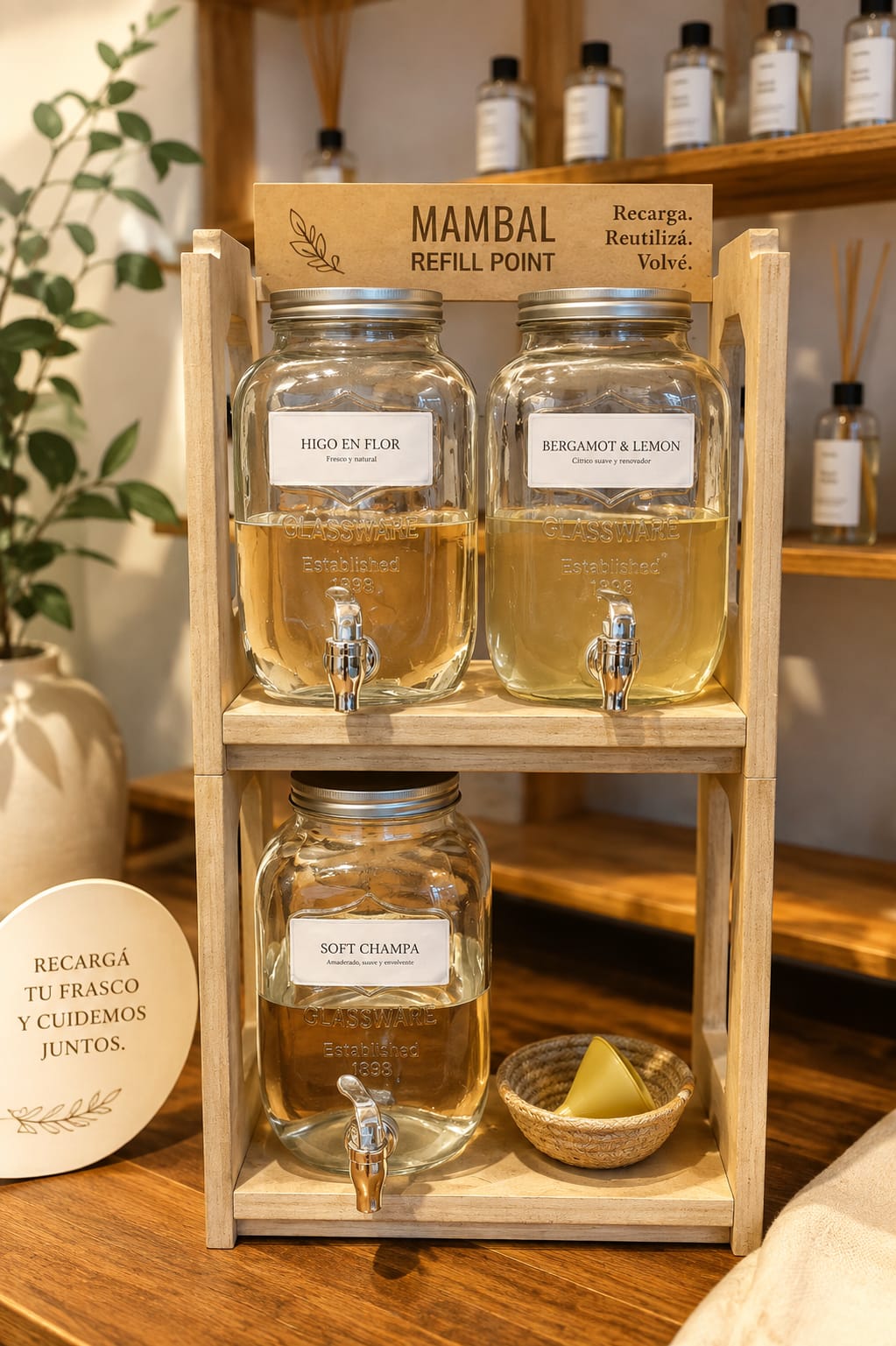 Mambal Refill Point — estación de recarga de fragancias
